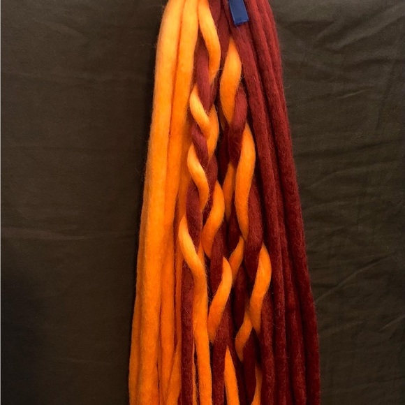 Wool dreads in fall colors! - Picture 4 of 4